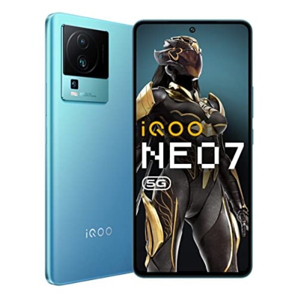 iQOO Neo 7 5G (Frost Blue, 8GB RAM, 128GB Storage) | Dimensity 8200, only 4nm Processor in The Segment | 50% Charge in 10 mins | Motion Control & 90 FPS Gaming